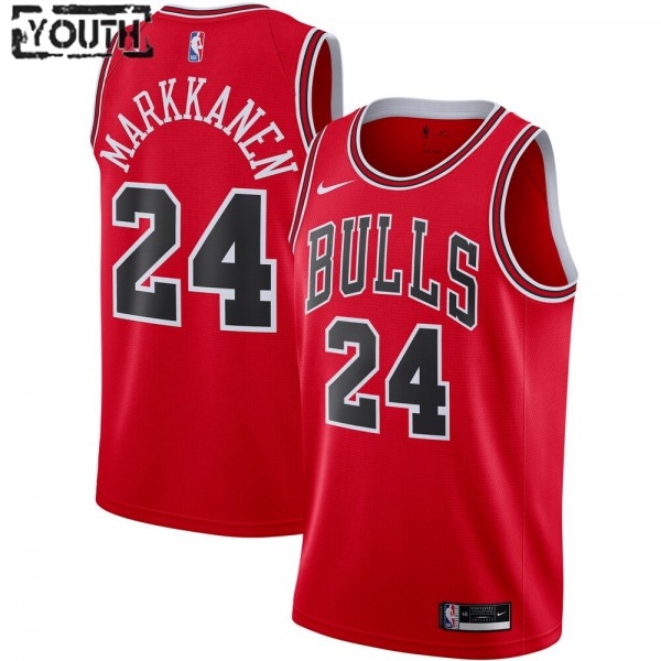 Chicago Bulls Trikot Lauri Markkanen 24 2020-2021 Nike Icon Edition Swingman - Kinder